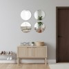 Evideco French Home Goods Set of 4 Large Decorative Self-Adhesive Mirrors, Available in 3 Shapes – Perfect for Modern Wall Decor in Any Room - 2 of 4