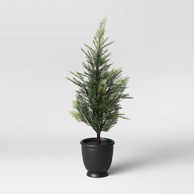 Faux Shrub in Pot Black - Threshold™
