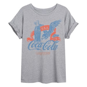 Women's - Coca-Cola -  Oversized Graphic T-Shirt - 1 of 4