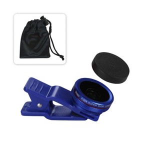 PROFESSIONAL HD CAMERA LENSKIT BUILT IN 15X MACRO LENS NAVY FOR IPHONES AND SMARTPHONES - 1 of 4