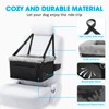 JOEJOY Deluxe Dog Booster Seat with Sturdy Metal Frame and Safety Leash for Small Pets - Portable Puppy Dog Car Seat - 4 of 4