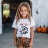 The Juniper Shop Pink Daisies Watercolor Youth Short Sleeve Tee - S - White - 2 of 4