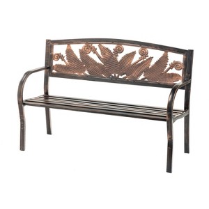 Evergreen Metal Fern Bench - 1 of 4