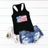 Simply Sage Market Watercolor Flag Coquette Racerback Tank - 3 of 3