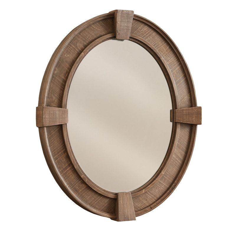 Park Designs Oval Distressed Wood Mirror 36"H, 1 of 4