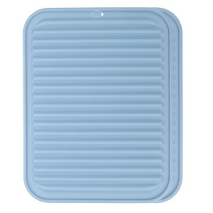 Unique Bargains Silicone Heat Resistant Non-Slip Foldable Dish Drying Mat 2 Pcs - 1 of 4