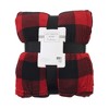 Hudson Home Collection Home Silky Plush Blanket, Buffalo Plaid Fleece - 2 of 2