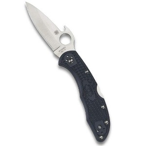 Spyderco Delica 4 Lightweight Knife with 2.90" Saber-Ground Steel Blade | Get Superior Cutting Performance with the FRN Handle and Emerson Opener - 1 of 4