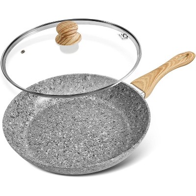 KOCH SYSTEME CS 12 Inch Nonstick Frying Pan with Lid , Detachable Bakelite Handle, Induction Compatible , Gray