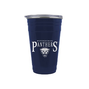 NCAA Pitt Panthers Tailgater Tumbler - 22oz: Stainless Steel, Lidded Drinkware - 1 of 2