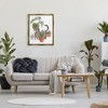 Stupell Industries Grey Cat Pet Terracotta House Plants Tropical Monstera Floating Frame Canvas Art, Gold, 25" x 31" - 3 of 4