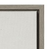 Kate and Laurel Sylvie African Feathers Framed Canvas by Maja Mitrovic of Makes My Day Happy, 23x33, Gray - 3 of 4