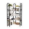 Yukimo 73"H Corner Bookshelf, Modern Large Open Shelf Bookcase, Display Shelving Storage Rack for Bedroom Living Room Home Office, White - 2 of 4