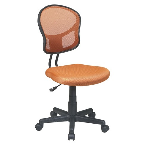 Mesh Task Chair Orange - OSP Home Furnishings - image 1 of 4