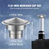 VEVOR Chimney Cap, 6 inch, 304 Stainless Steel Round Roof Rain Cap, 11.81-inch Increased Caps, All Weather & Reinforced Screws, Silver - 3 of 4