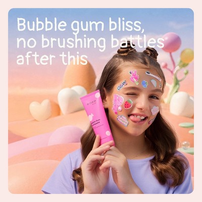 Boka Kids' Fluoride-Free Nano Hydroxyapatite Toothpaste - Bubblegum - 3.4oz