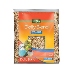 Wild Harvest Daily Blend Nutrition Diet Grain Flavor Parakeets, Canary and Finch Bird Dry Food - 5lb - 1 of 4