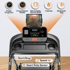 300 lbs Portable Folding Treadmill, 2.75 HP Foldable Compact Treadmill for Home Office, Walking Running Treadmill with LED Display for Exercise - 3 of 4