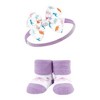 Hudson Baby Infant Girls Headband and Socks Giftset, Dinosaurs, One Size - 4 of 4