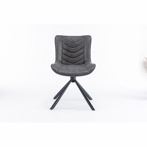 PAGED Swivel Dining Chairs Set of 2, Faux Leather Upholstered Dining Room Chairs with Metal Legs, Kitchen Chairs for Dining Room - 1 of 4