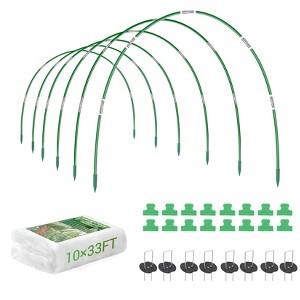 Orieon Garden Netting Kit 10x33 ft with Hoops & Stakes – Ultra-Fine Mesh Plant Cover for Raised Beds, Vegetables & Fruits. - 1 of 4