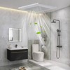 Costway 80 CFM Ceiling Mount Bathroom Exhaust Fan with Metal Housing 4 Inches Duct White - 4 of 4