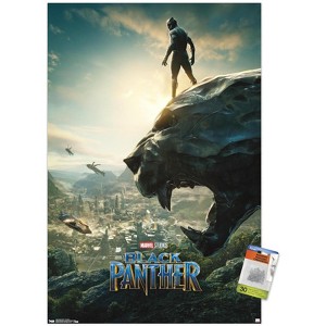 Trends International Marvel Cinematic Universe - Black Panther - Panther Monument One Sheet Unframed Wall Poster Prints - 1 of 4