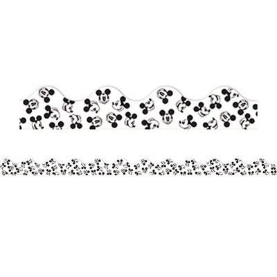 Eureka Mickey Mouse Throwback Tossed Mickeys Deco Trim, 37 Feet (Pack of 6)