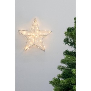 Perfect Holiday Small 60 LED Fairy Lights Battery Operated Light Up Star - 1 of 4
