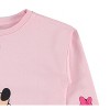 Girls Minnie Mouse Fashion Sweatshirt - Girls Minnie and Mickey Mouse - Disney Crewneck Sweatshirt with Sleeve Print - 3 of 4