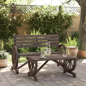 vidaXL 2 Piece Patio Lounge Set Solid Wood Fir - 1 of 4