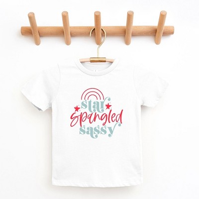The Juniper Shop Star Spangled Sassy Toddler Short Sleeve Tee