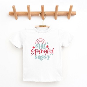 The Juniper Shop Star Spangled Sassy Toddler Short Sleeve Tee - 1 of 2