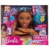 Barbie Tie-Dye Deluxe Styling Head Brunette Hair with Blue Highlights - image 2 of 4