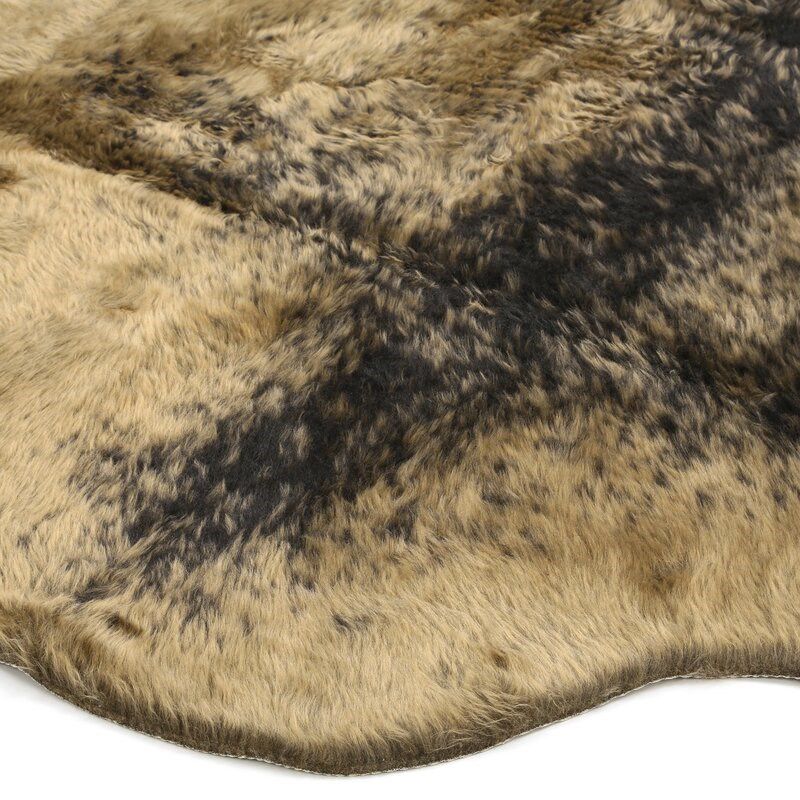 Walk on Me Faux Fur Super Soft Grizzly Rug Tufted With Non-slip Backing Area Rug, 4 of 5