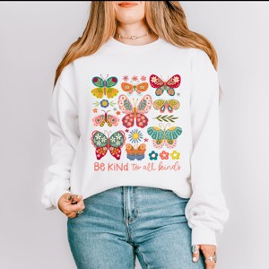 Simply Sage Market Be Kind To All Kinds Butterfly Sweatshirt - 1 of 4