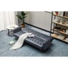 Modern Convertible Futon Sleeper with Mattress, Sturdy Metal Frame & Legs, Foldable Backrest Sofabed - 2 of 4