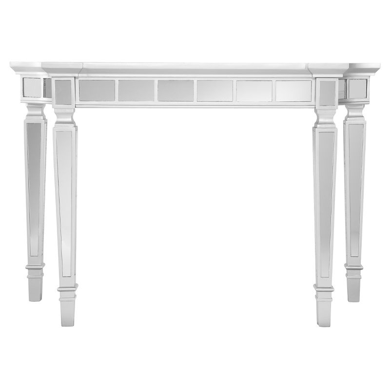 Glenrose Glam Mirrored Console Table - Matte Silver - Aiden Lane, 1 of 12