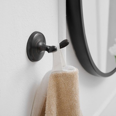 Oil Rubbed Bronze 4-Piece Bathroom Hardware Set