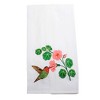 TRANSPAC 27.0 Inch Bird Kitchen Towels Indigo Bunting Hummingbird Kitchen Towel - 3 of 3
