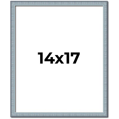 PosterPalooza | Textured Blue Picture Frame - UV Acrylic, Foam Board Backing, Hanging Hardware