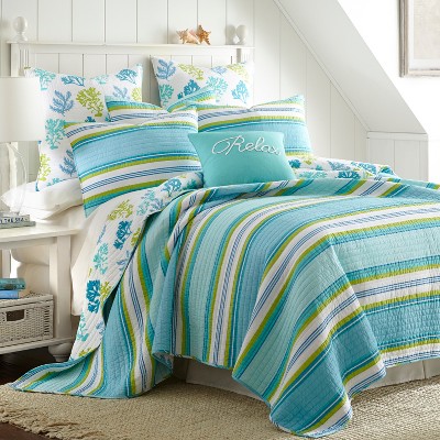 Cozumel Quilt Set - Coastal Multicolor - Levtex Home