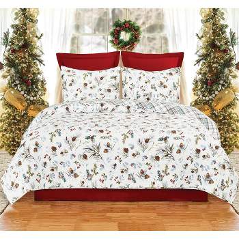 C&F Home Edith Pinecone Cotton Quilt Set  - Reversible and Machine Washable
