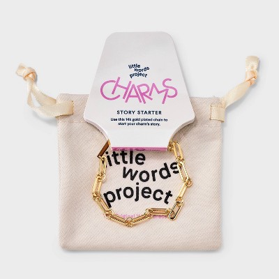 Little Words Project Charm Chain Bracelet Base - Gold