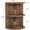 Tribesigns Half Round End Table, 3-tier Industrial Semi Circle Side Table, Narrow Sofa Table Nightstand Bedside Table for Living Room Bedroom - image 3 of 4