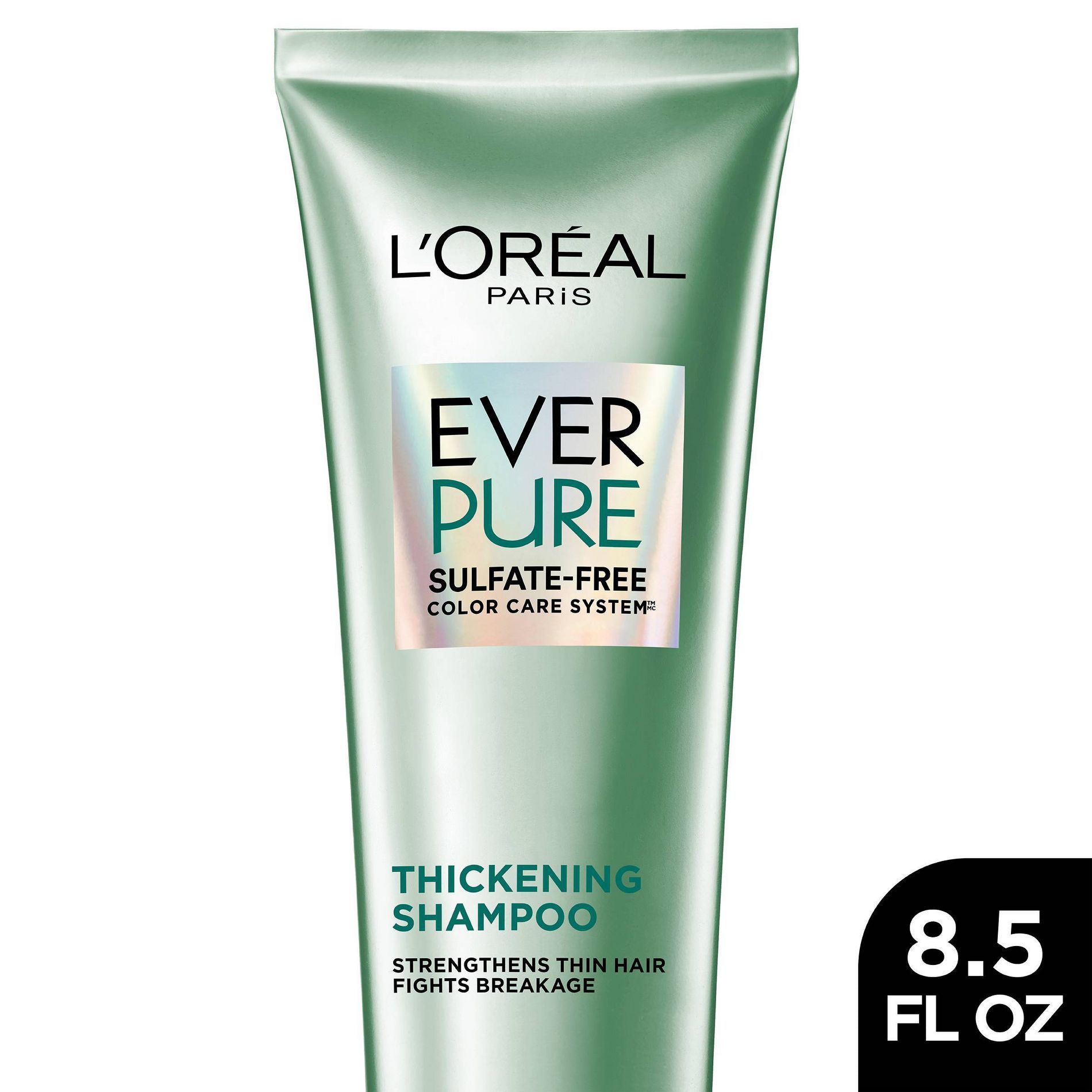L'Oreal Paris Ever Strong Sulfate-Free Thickening Shampoo - 8.5 fl oz: For Dry Hair, Daily Use, Detangling, Lavender Scent