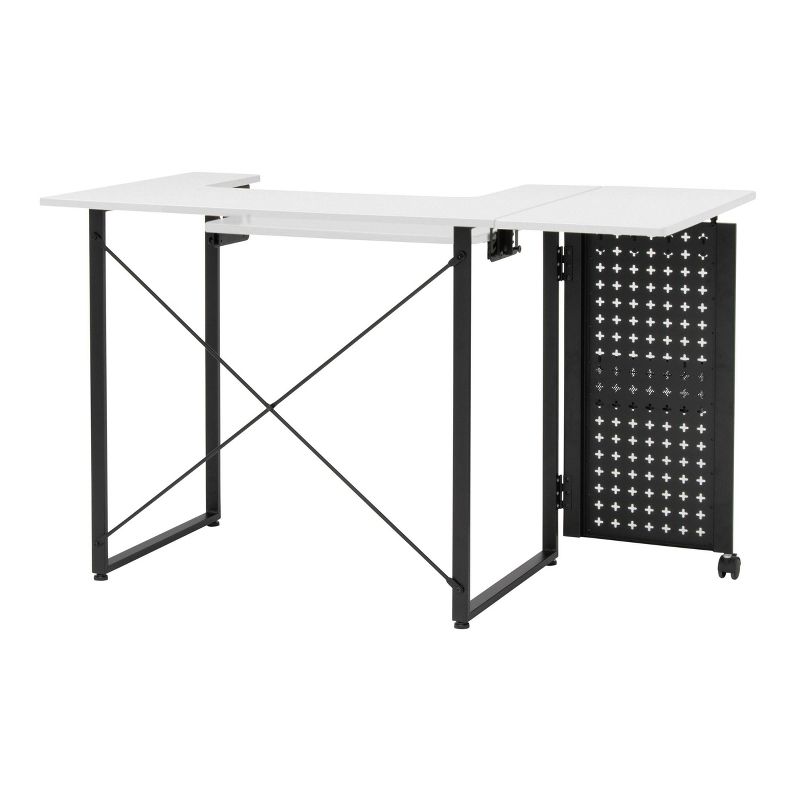 Pivot Sewing Machine Table with Swingout Storage Panel - studio designs, 3 of 25