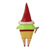 Bethany Lowe 8.0 Inch Santa's Helper Elf Ornament Christmas Peppermint Hammer Tree Ornaments - 2 of 3