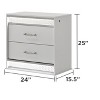 Glam Modern Style 2-Drawer Night stand Made with Wood in White same asG150108644 (NJ inventory) - 2 of 4