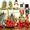 4CM Christmas Ball Ornament Set with 34 Pcs for Holiday Wedding Christmas Decor - 3 of 4
